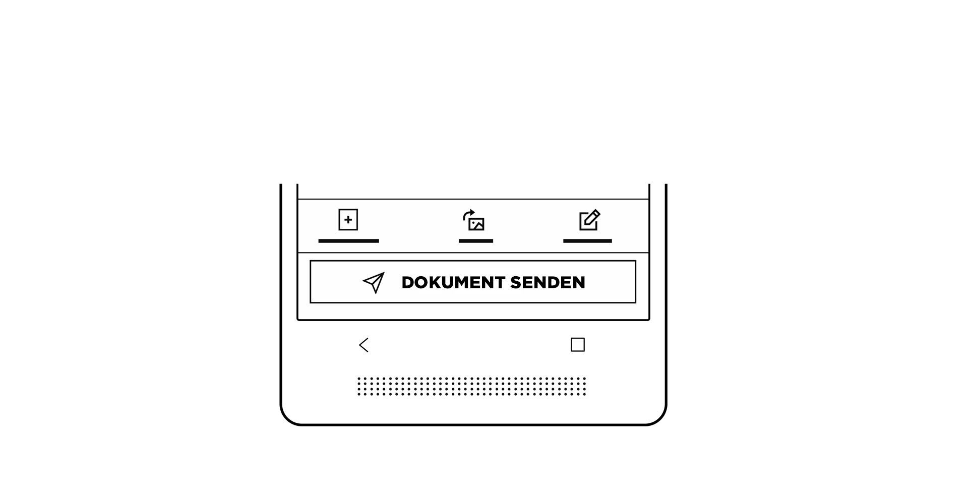 «Senden» befördert ihr Dokument direkt in die Zielanwendung... Fertig!